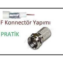 Ef Vida 50 Parça Uydu Konnektör Rg-6-f 5705 Belirtilmemis