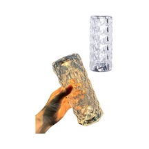 Hubrendy Tekno Kristal Lamba Masa Lambası Şarjlı Masa Lambası Dokunmatik Sensör Usb Şarjlı 17092623 83453256