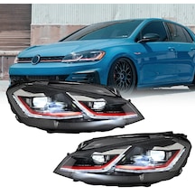 Volksvagen Golf 7.5 2017.2018.2019 Mk7.5 Kırmızı J Ön Far