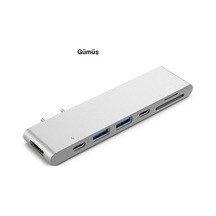 Ucouso Usb-C Hub Hdmı 4K Usb 3.0X2 Şarj Sd Msd Thunderbolt 3