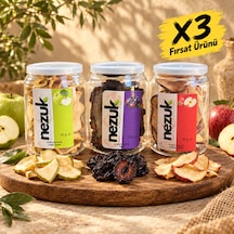 Kurutulmuş Meyve 3 Lü Karışık Set 160 G Yeşil Elma Kurusu 30 G, Erik Kurusu 100 G, Kırmızı Elma Kurusu 30 G Nezuk