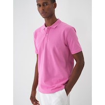 Xint Pembe Pamuk Dokulu Regular Fit Tişört 502070