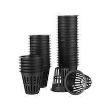 Pazly 60 Adet 5cm Yüksek Hidroponik Plastik File Saksı - Hava Geçirgen, Kullanışlı