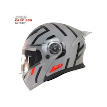 Free M 965 Upset Çene Açılır Kask Nardo Gri - Siyah