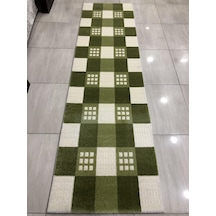 Saray Halı Samyeli 10854 Wy 80X300 Krem Yeşil 3 Metre Yolluk !
