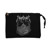 Emperor Angel Of Death Siyah Clutch Astarlı Cüzdan / El Çantası Siyah