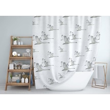 Zethome Jackline Banyo Duş Perdesi 6771 Tek Kanat 1X180X200 Çok Renkli