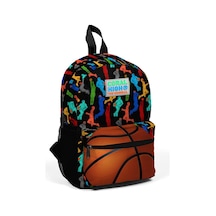 Coral High Kids Siyah Basketbol Toplu İki Bölmeli Yuva Sırt Çantası