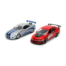 Hızlı & Öfkeli 2'li Paket, 2006 Gtr R34 Model Arabaları Kırmızı