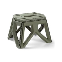 At6775 Plastik Katlanır Sandalye Kısa Model-askeri Yeşil Diğer Çok Renkli