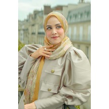 Buttonscarves Parisian Saten Şal - Soleil Sarı