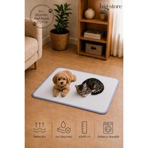 3d 2 Katlı Yıkanabilir Sıvı Geçirmez Kedi Köpek Çiş Pedi Tuvalet Eğitim Pedi 60x90 Ebat