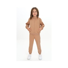 Toontoy Kids Toontoy Kız Çocuk Kapüşonlu Eşofman Takım Yeşil