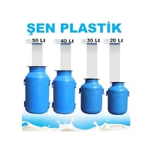 Süt Güğümü Içi Beyaz 30 Litre Şen Plastik Çok Renkli