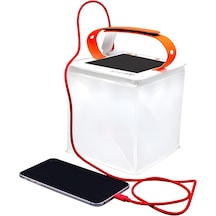 Luminaıd 2'si 1 Arada Solar Kamp Feneri Ve Telefon Şarj Cihazı - Kamp, Yürüyüş Ve Seyahat İçin Şişme Led Lamba - Elektrik Kesintileri, Kasırga, Hayatta Kalma Kitleri İçin Acil Durum Işığı -