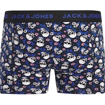Jack & Jones Jacflower Skull Pamuklu Erkek Boxer 3 Lü Paket Siyah