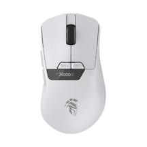Throne Raito Reflex 26000 Dpi Pixart Paw 3395 Oled Ekran & Makro Yazılım Ptfe Kaplama 59gr Rgb Kablosuz Gaming Mouse 2.4ghz + Bt + Type-c - Beyaz - Teşhir