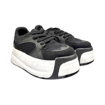 Aybaak 5007 Yüksek Dolgu Topuk Kadın Ayakkabı Sneaker Siyah