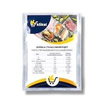 Ev Tipi Çok Katmanlı Gofrajlı Vakum Poşeti 50 Adet Seçenekli 30x40 Cm
