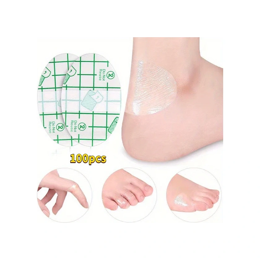 Gateesat Açık Bej 100 Adet Kaymayı Önleyen Ayak Bileği Pedi Seyahat Koruyucu