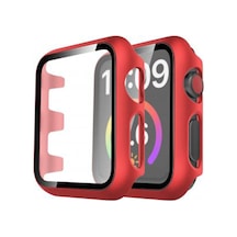 Watch 38mm Camlı Kasa Ekran Koruyucu - Kırmızı Diğer