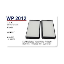 WUNDER WP2012 Polen Filtresi Ssangyong Korando-Kyron-Rexton-Rodius 2,0 - 2,7 CRDI