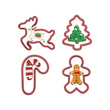 Yılbaşı Noel Kurabiye Kalıbı 4'lü Set-4