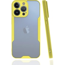 Mey İthalat Apple Uyumlu iPhone 13 Pro Kılıf Platin Silikon - Sarı