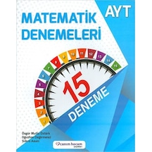 Ayt Matematik Denemeleri Canım Hocam Yayınları