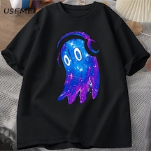 Flood Of Style Undertale Napstablook Müzik Hayalet T Shirt Rahat Pamuk Kısa Kollu Erkekler Sclothes O Boyun Siyah