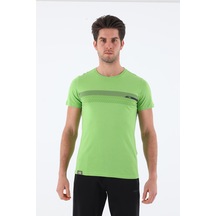 Maraton Sportswear Regular Erkek Bisiklet Yaka Kısa Kol Basic Fıstık Yeşili T-Shirt 20902-Fıstık Yeşili
