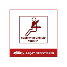 Emniyet Kemerinizi Takınız Sticker Oto Sticker Araba Sticker