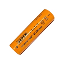 Supex Icr18650 3.7v 2500mah Li-ion Şarjlı Pil 12c Deşarj Akımı Başsız
