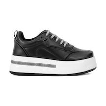 Elit Ysflt319c Kadın Klasik Sneaker Siyah - Beyaz Siyah - Beyaz