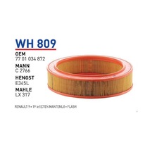 Wh809 Oem 7701034872 Renault 9-19 İe flash Oto hava filtre Automobile air filter