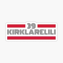 39 Kırklarelili Plaka Araba Sticker Yapıştırması