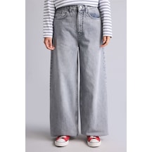 Defacto Wıde Leg Yüksek Bel Gri Jean Pantolon I1920ax26aunm55 Gri-nm55