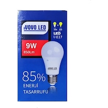 9w E27 Duy Led Ampul Beyaz Renk 6500 Kelvin 850 Lümen 1 Adet