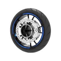 Reflektif Mavi 4 Parçalı Keskin Jant Şeridi Sticker Çınar Extreme