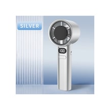 Şarjlı El Fanı Led Göstergeli Mini Klima Serinletici Vantilatör