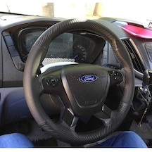 Ford Transit Araç Karbon Deri Direksiyon Kılıfı Siyah