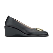 Relax Anatomic Kadın Hakiki Deri Siyah Comfort Ayakkabı 611 E6169-01 Bn Ayk Y24 Black Siyah