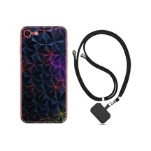 iPhone Uyumlu 7 iPhone Uyumlu 8 Kılıf Boyun Askılı Renkli Prizmalar 1783