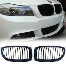 Bmw E90 Lci Böbrek M Technic Tek Çizgi Mat Siyah 2009-2012