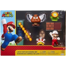 Süper Mario Lav Kalesi Diorama Oyun Seti 40015