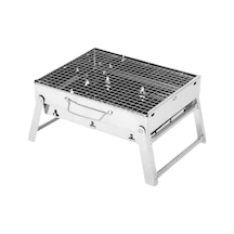 Portatif Katlanabilir Mangal - Madfox Roadtrip Bbq - Silver - 547306 Diğer