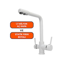 Aquames - Su Arıtma İçin Beyaz 3 Yollu Musluk