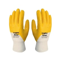Sarı Latex Iş Eldiveni Light Star Standart-10 Adet