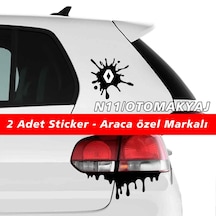 Renault Clio Sticker 2Adet Kapı Far Tampon Bagaj Stickerı