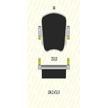 Kale Balata 25110a0000kd13 Arka Balata Caddy Iv 15 A1 10 Q3 Leon 12 Octavia 12 2k5698451